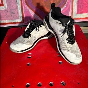 Adidas Men's White and Black Athletic Shoes